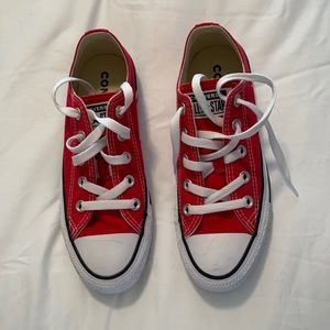 Red Converse sneakers!